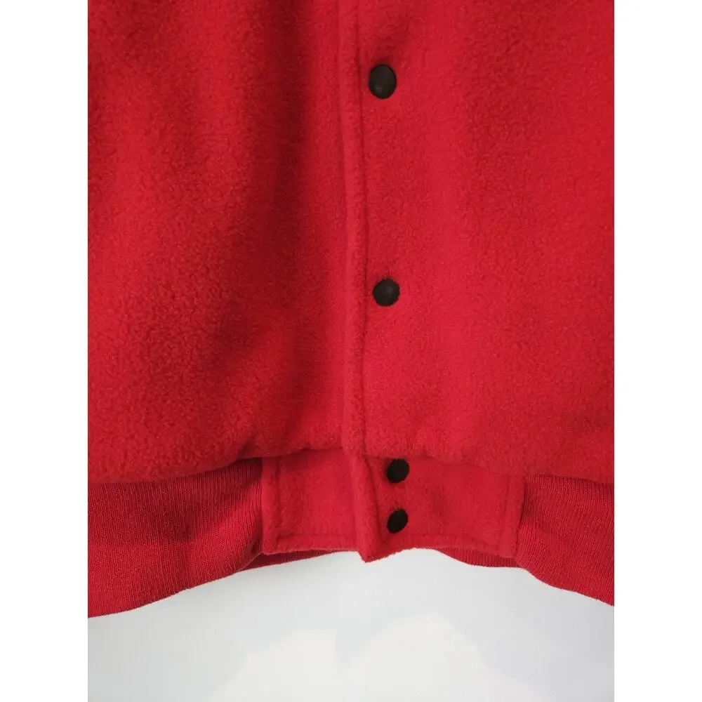Vintage 90s Disney Aladdin Bomber Mens Medium Jacket Red Combed Cotton Genie